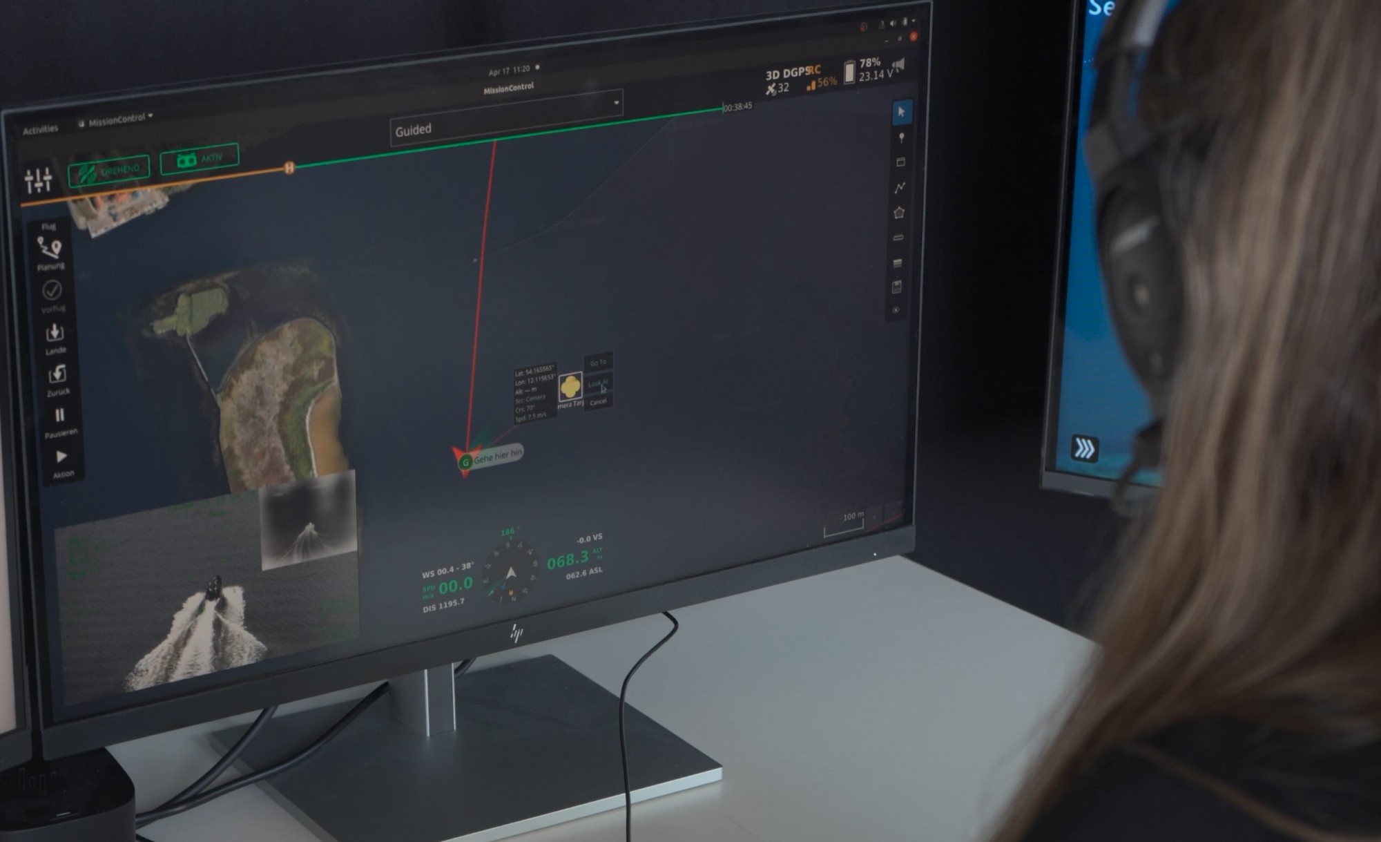 MissionControl ist die Bedien- und Einsatzsoftware für das Gesamtsystem. Sie verbindet Flugplanung, Steuerung, Nutzlastbedienung, Livebild, Telemetrie und Lagebildintegration in einer intuitiven Oberfläche.