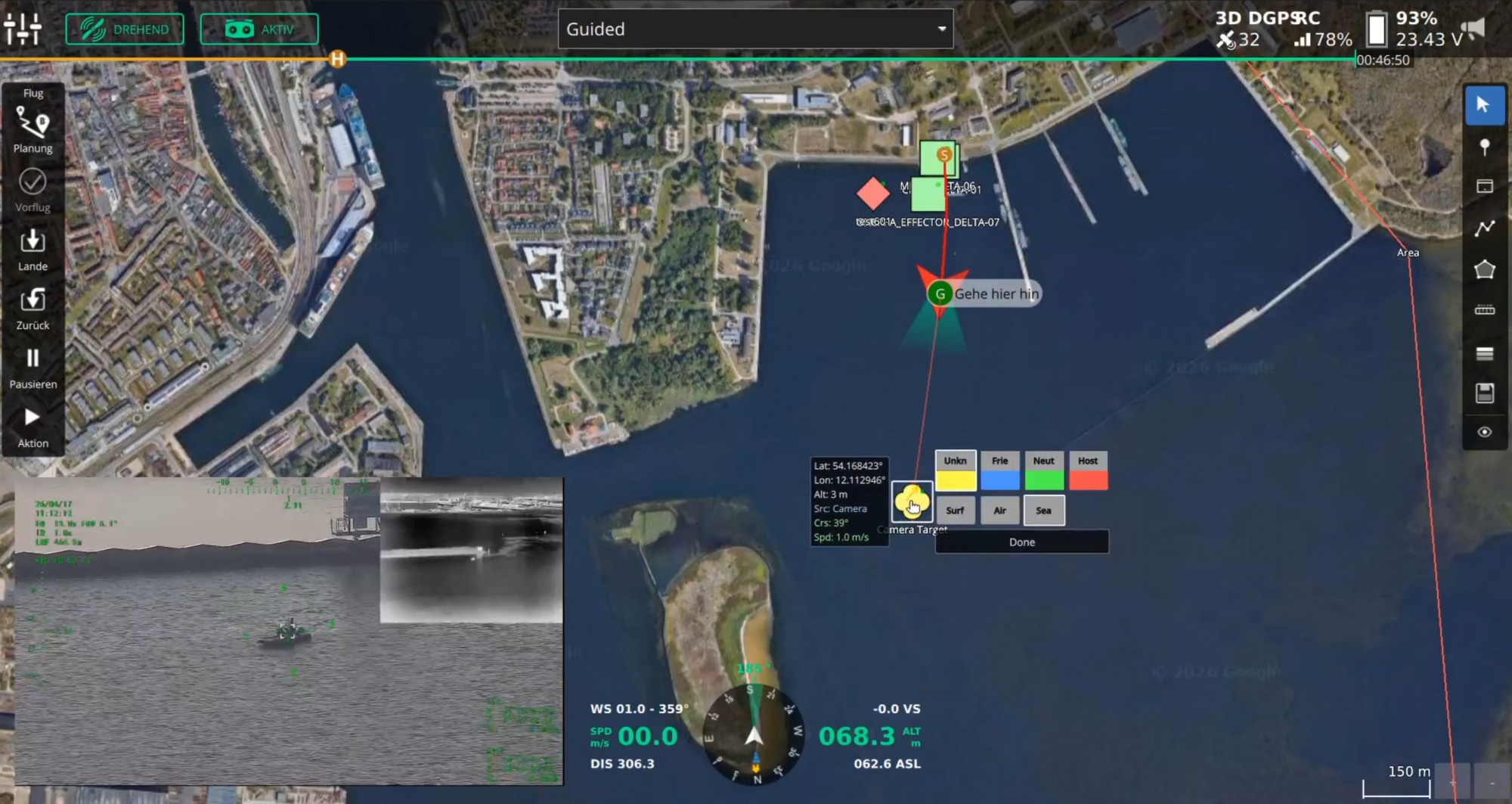 MissionControl MissionControl verbindet die Bedienung mehrerer Plattformen, Nutzlasten, Missionsabl&auml;ufe und Lagebildsysteme in einer Oberfl&auml;che. Die Software ist intuitiv wie eine moderne Drohnen-App, bietet aber die Kontrolle, Schnittstellen und Sicherheitsfunktionen f&uuml;r professionelle Eins&auml;tze. Operatoren planen Missionen, senden Commands, konfigurieren Payloads, visualisieren Live- und Sensordaten und leiten selbst erzeugte Informationen, zum Beispiel&hellip;